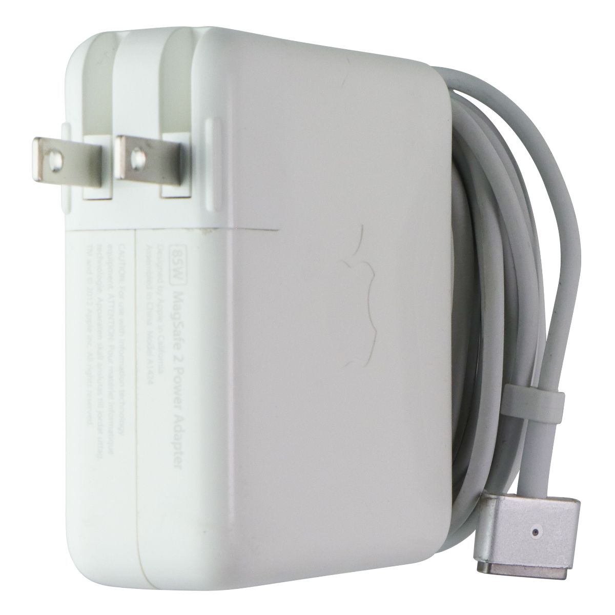 Apple 85W MagSafe 2 Power Adapter with 3-Prong Cable and Folding Plug (A1424) Computer Accessories - Laptop Power Adapters/Chargers Apple - Simple Cell Bulk Wholesale Pricing - USA Seller