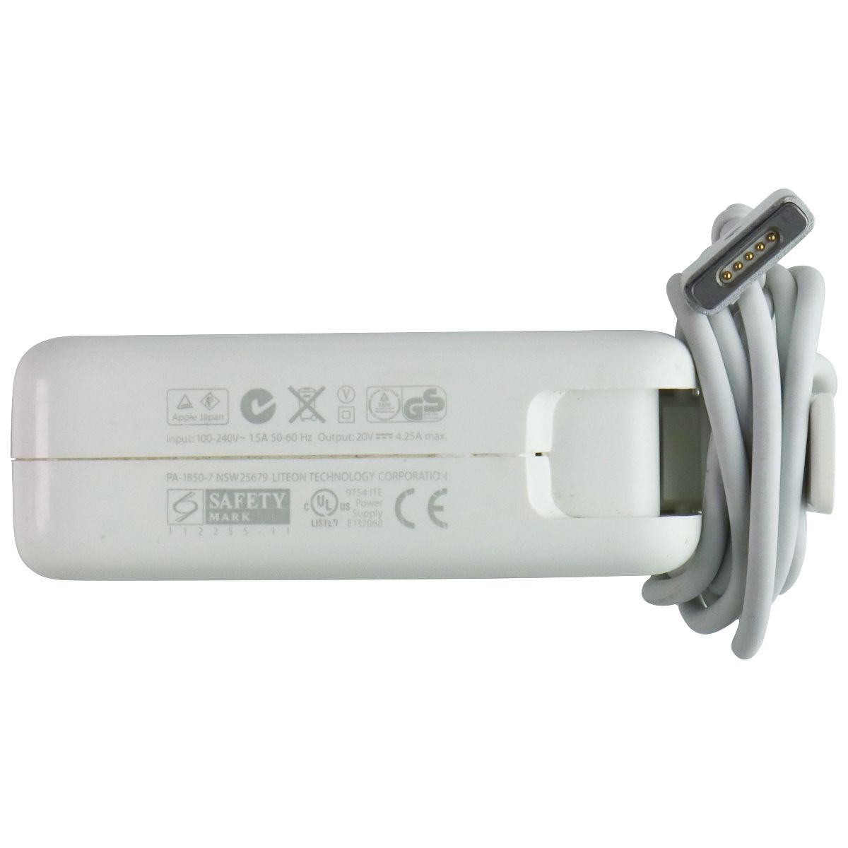 Apple 85W MagSafe 2 Power Adapter with 3-Prong Cable and Folding Plug (A1424) Computer Accessories - Laptop Power Adapters/Chargers Apple - Simple Cell Bulk Wholesale Pricing - USA Seller