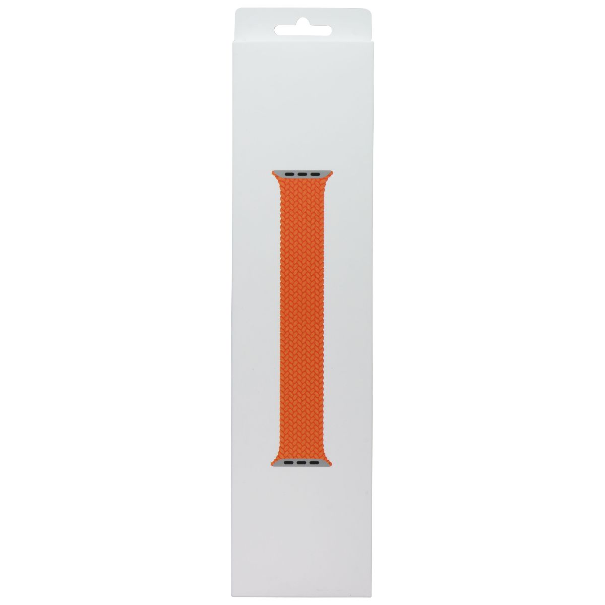Apple (41mm) Braided Solo Loop Band - Bright Orange / Size 4 (MQXR3ZM/A) Smart Watch Accessories - Watch Bands Apple - Simple Cell Bulk Wholesale Pricing - USA Seller