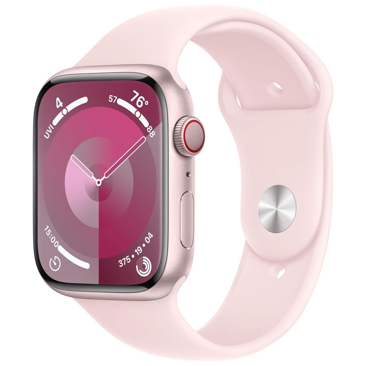 Apple Watch Series 9 (GPS + LTE) A2984 45mm Pink AL / Pink Sport Band (M/L) Smart Watches Apple - Simple Cell Bulk Wholesale Pricing - USA Seller
