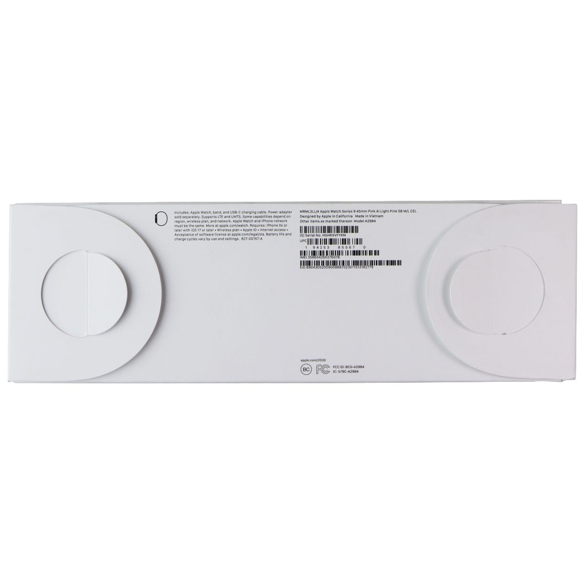 Apple Watch Series 9 (GPS + LTE) A2984 45mm Pink AL / Pink Sport Band (M/L)