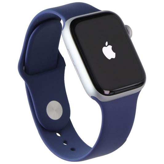 Apple Watch SE (2nd Gen) GPS + LTE (A2727) 44mm - Silver AL/Denim Sp Band (M/L) Smart Watches Apple - Simple Cell Bulk Wholesale Pricing - USA Seller