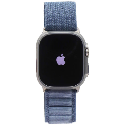 Apple Watch Ultra 3 (GPS + Cellular) A3281 49mm - Natural Titanium/Blue Alp Lp L Smart Watches Apple - Simple Cell Bulk Wholesale Pricing - USA Seller