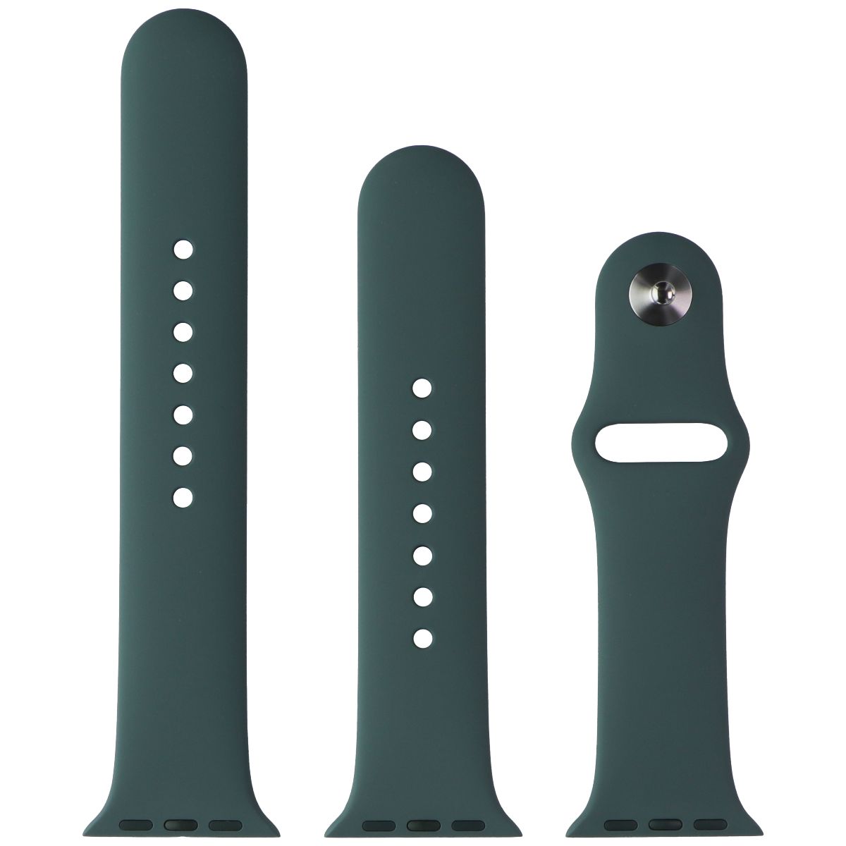 Apple (40mm) Sport Band for Apple Watch 38/40/41mm - Pine Green - Full Set Smart Watch Accessories - Watch Bands Apple - Simple Cell Bulk Wholesale Pricing - USA Seller