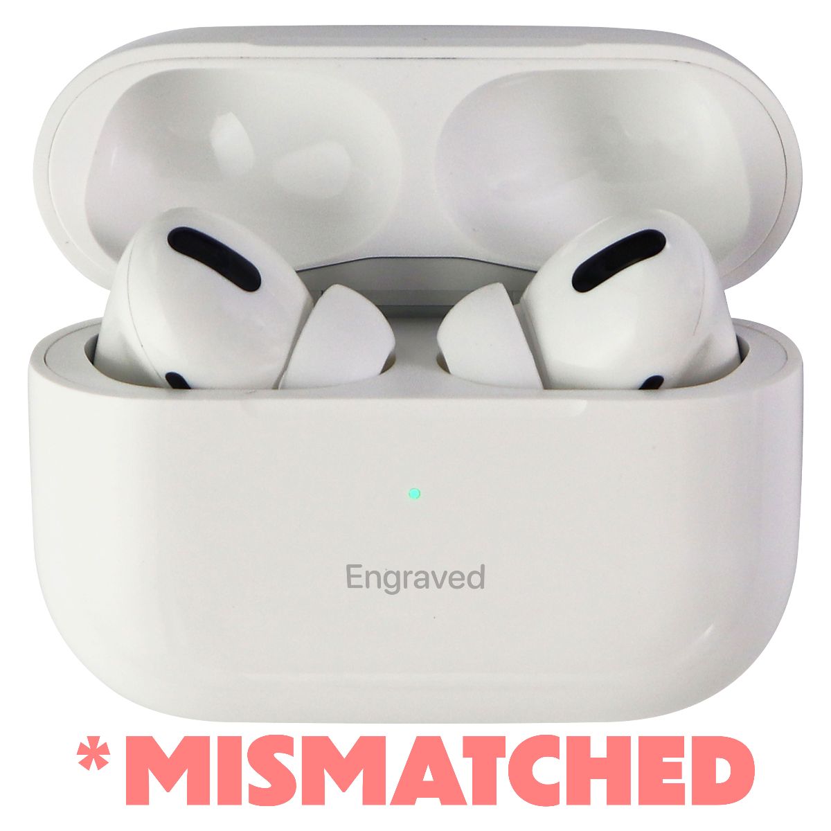 Apple AirPods Pro with MagSafe Charging Case - White // MISMATCH + ENGRAVED* Portable Audio - Headphones Apple - Simple Cell Bulk Wholesale Pricing - USA Seller
