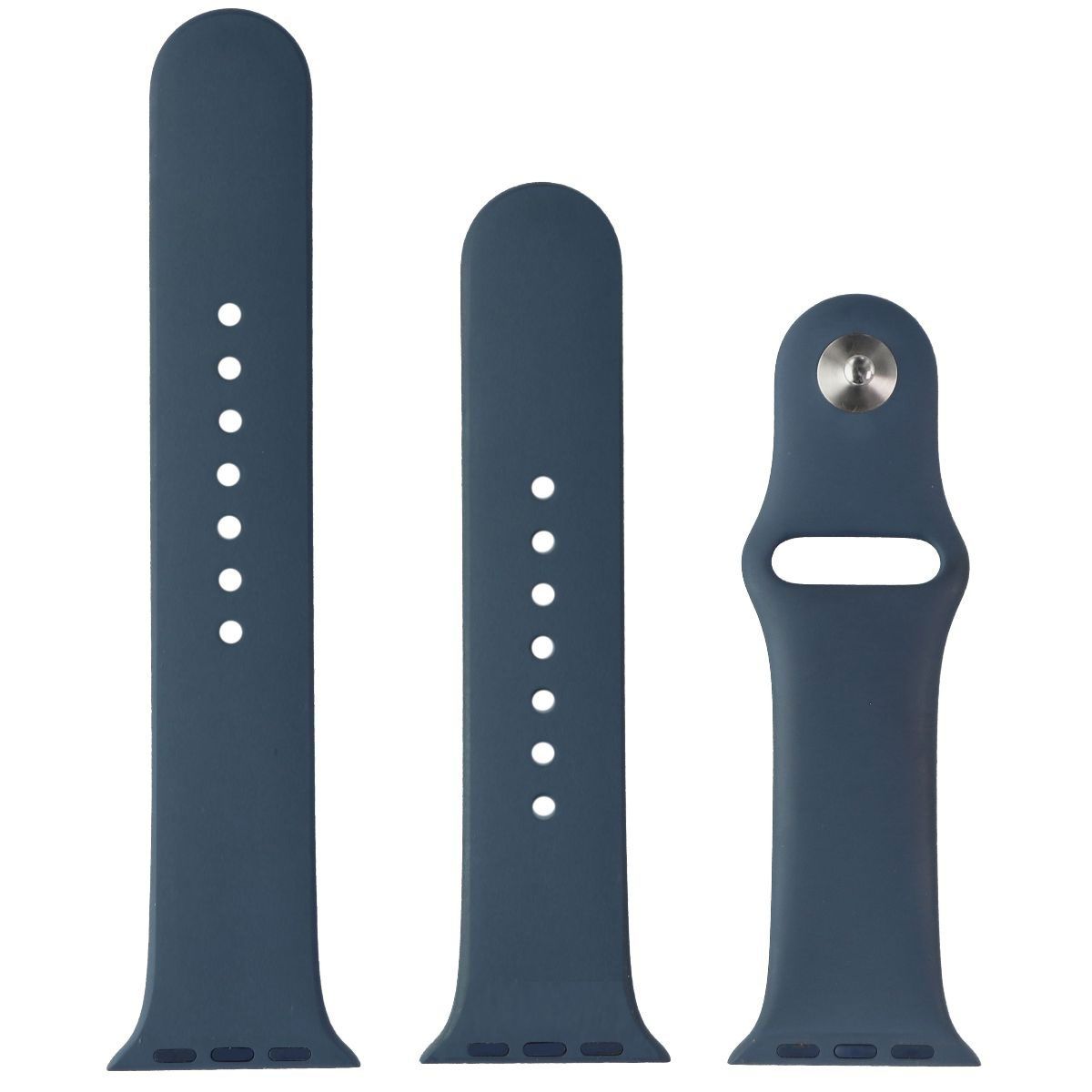 Apple (40mm) Watch Sport Band for Apple Watch 38/40/41mm - Linen Blue - Full Set Smart Watch Accessories - Watch Bands Apple - Simple Cell Bulk Wholesale Pricing - USA Seller