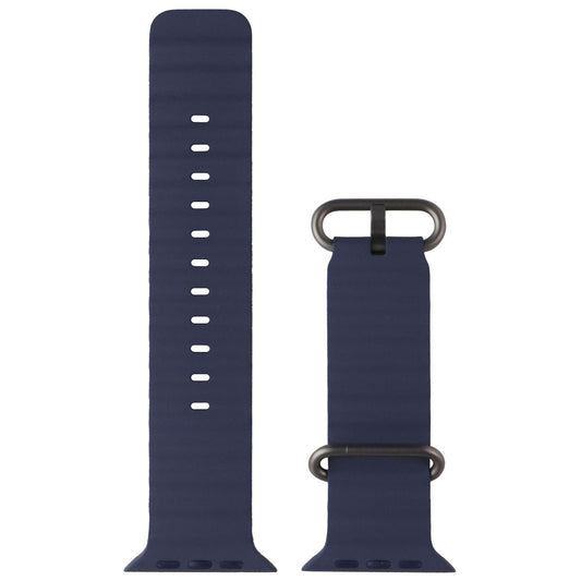 Apple Ocean Band for Apple Watch Ultra Series (49mm) - Anchor Blue/Natural Ti Smart Watch Accessories - Watch Bands Apple - Simple Cell Bulk Wholesale Pricing - USA Seller
