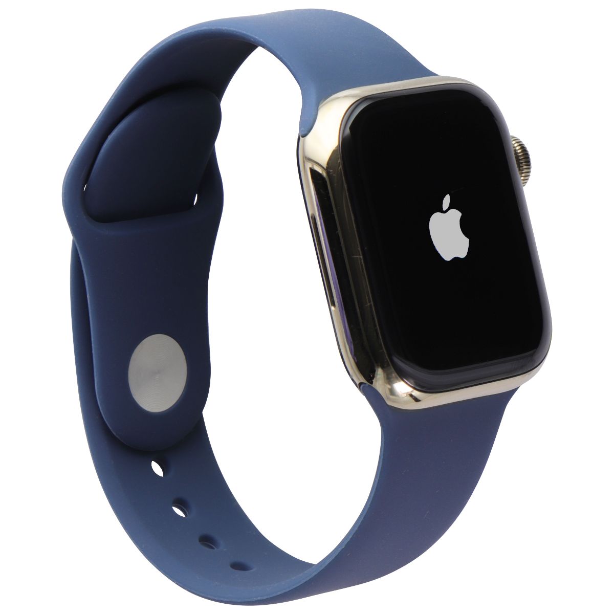 Apple Watch Series 7 (GPS + LTE)  A2476 (41mm) Gold SS / Blue Sport Band Smart Watches Apple    - Simple Cell Bulk Wholesale Pricing - USA Seller