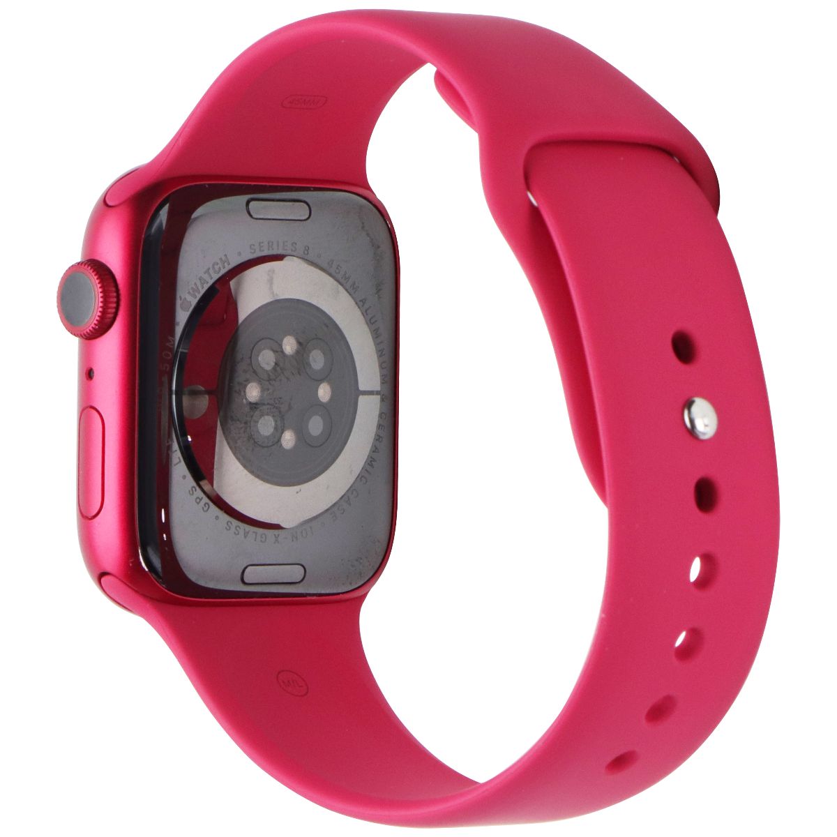 Apple Watch Series 8 (45mm) A2774 GPS + LTE - Red Alum/Red Sport Band FULL SET Smart Watches Apple - Simple Cell Bulk Wholesale Pricing - USA Seller