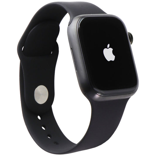Apple Watch Series 7 (A2477) (GPS+LTE) 45mm Space Blk Titanium/Black Sport Band Smart Watches Apple    - Simple Cell Bulk Wholesale Pricing - USA Seller