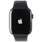 Apple Watch Series 7 (A2477) (GPS+LTE) 45mm Space Blk Titanium/Black Sport Band Smart Watches Apple    - Simple Cell Bulk Wholesale Pricing - USA Seller