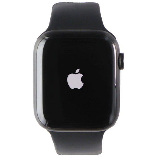 Apple Watch Series 7 (A2477) (GPS+LTE) 45mm Space Blk Titanium/Black Sport Band Smart Watches Apple    - Simple Cell Bulk Wholesale Pricing - USA Seller
