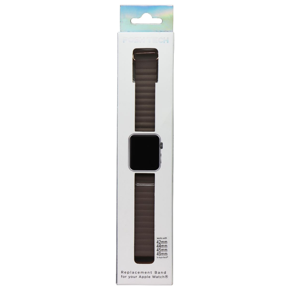 Posh Tech Apple Watch Replacement Dakota Leather Band for 42/44/45/49mm - Khaki Smart Watch Accessories - Watch Bands Apple    - Simple Cell Bulk Wholesale Pricing - USA Seller