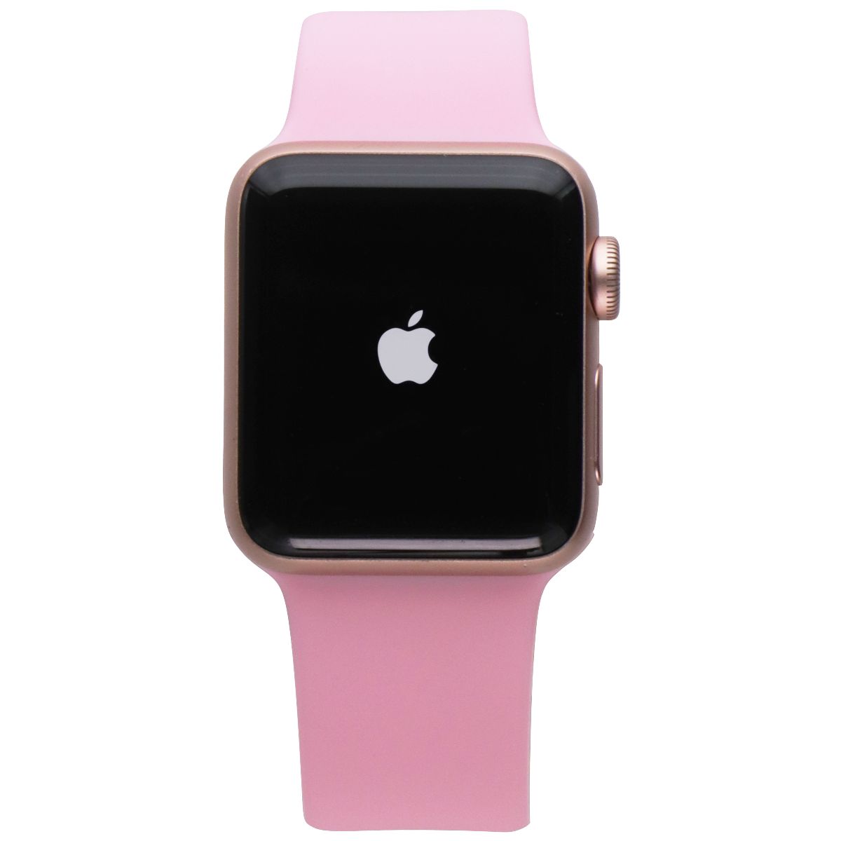Apple Watch Series 3 (A1858) GPS Only - 38mm Gold Aluminum / Pink Sport Band Smart Watches Apple - Simple Cell Bulk Wholesale Pricing - USA Seller