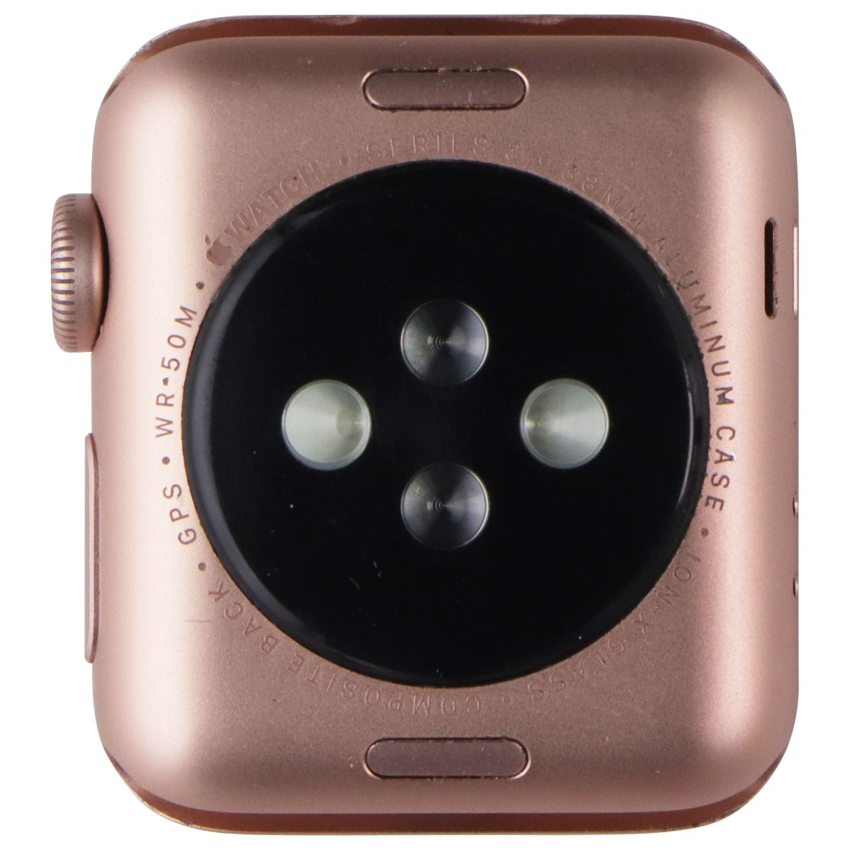 Apple Watch Series 3 (A1858) GPS Only - 38mm Gold Aluminum / Pink Sport Band Smart Watches Apple - Simple Cell Bulk Wholesale Pricing - USA Seller