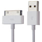 Apple (3.3 Foot) 30-Pin to USB Charge/Sync Cable for Older Gen iPod/iPad/iPhone Cell Phone - Cables & Adapters Apple - Simple Cell Bulk Wholesale Pricing - USA Seller