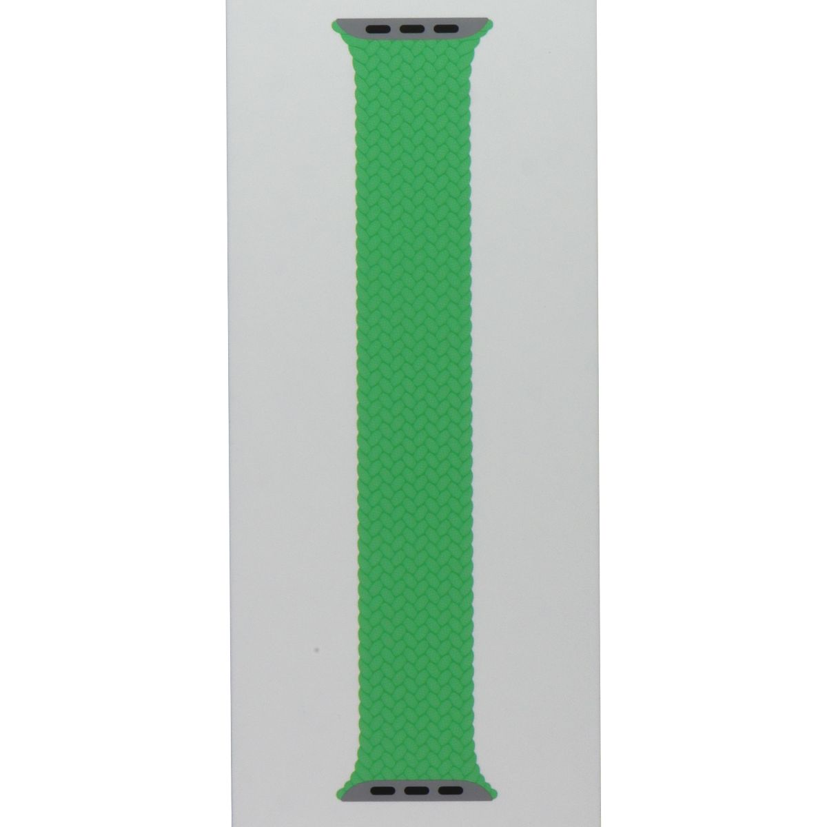 Apple 45mm Braided Solo Loop for Apple Watch 49/46/45/44mm - Bright Green/Size 7 Smart Watch Accessories - Watch Bands Apple - Simple Cell Bulk Wholesale Pricing - USA Seller