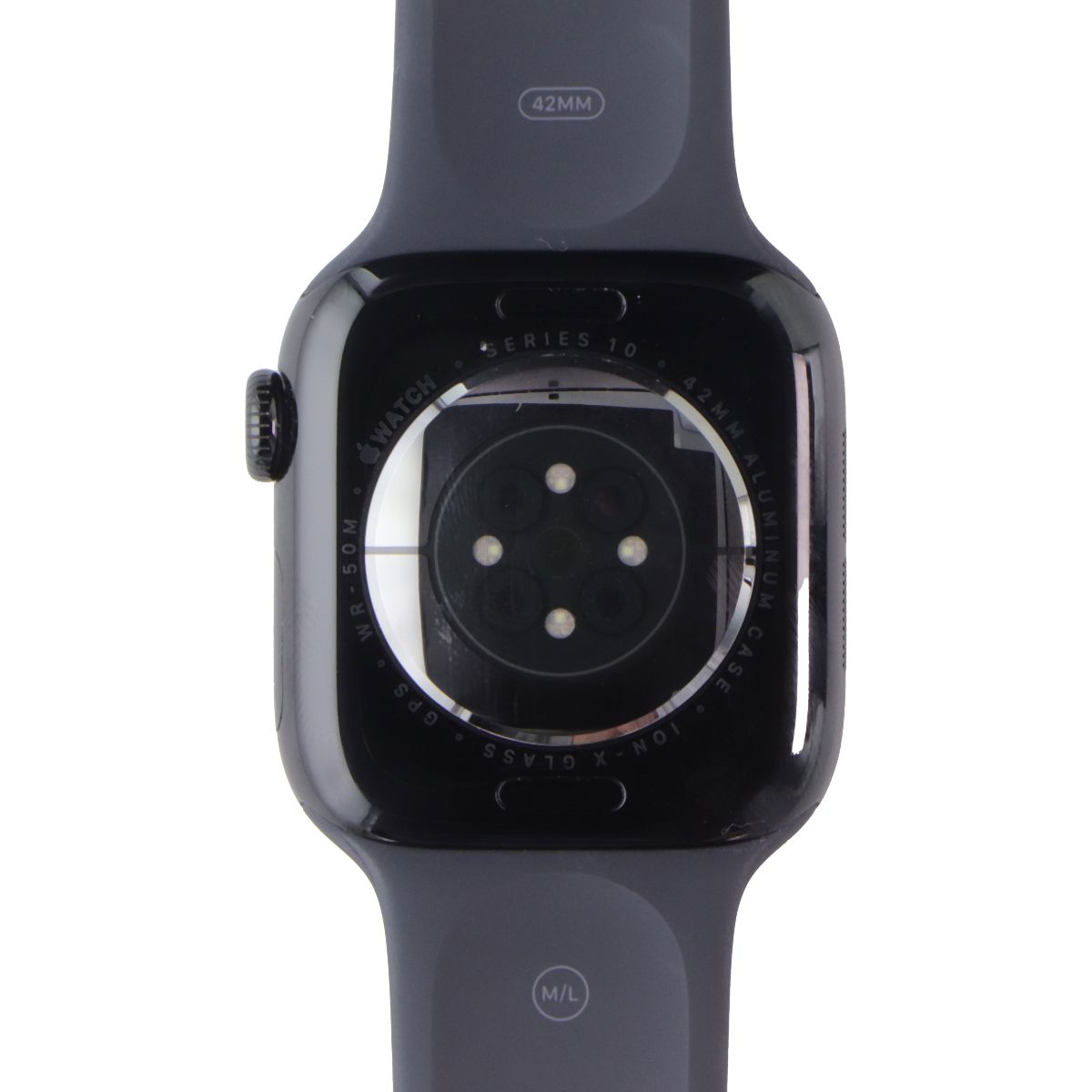 Apple Watch Series 10 (GPS ONLY, 42mm) - Jet Black AL/Black Sp Band M/L - A2997 Smart Watches Apple - Simple Cell Bulk Wholesale Pricing - USA Seller