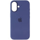 Apple Official Silicone Case for MagSafe for Apple iPhone 16 - Denim