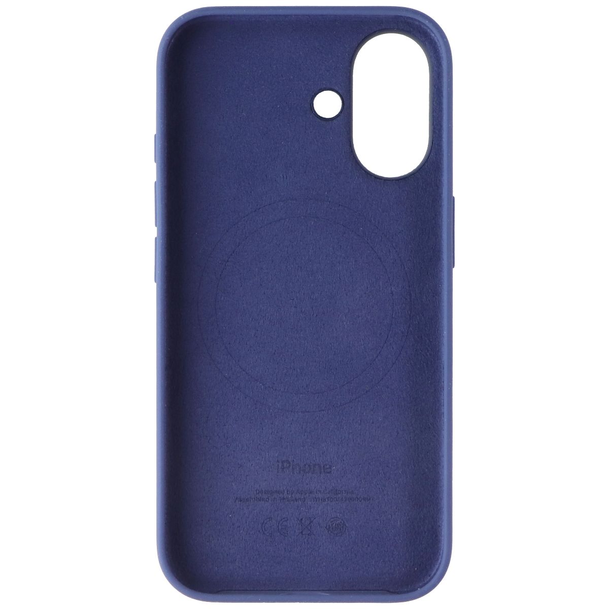 Apple Official Silicone Case for MagSafe for Apple iPhone 16 - Denim
