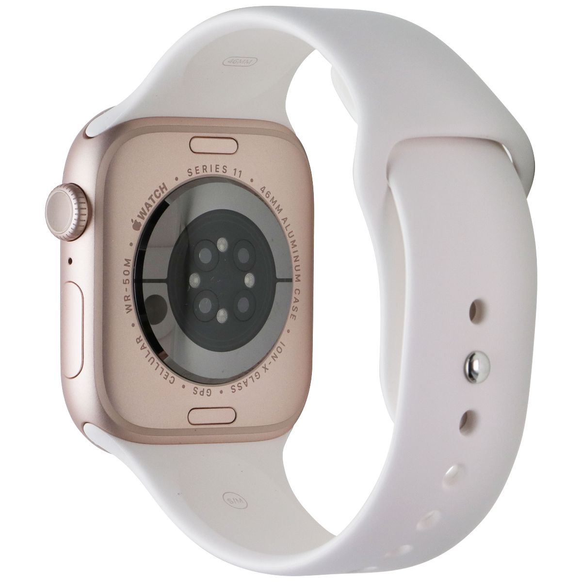 Apple Watch Series 11 (46mm) GPS + Cellular (A3337) Rose Gold AL/Blush SB (S/M) Smart Watches Apple - Simple Cell Bulk Wholesale Pricing - USA Seller