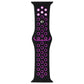 Silicone Sport Band for Apple Watch (38/40/41mm) Cases - Black/Purple Smart Watch Accessories - Watch Bands Apple - Simple Cell Bulk Wholesale Pricing - USA Seller