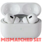 Apple AirPods Pro 2nd Gen Wireless Earbuds w/ MagSafe 8-Pin Case/Mismatched