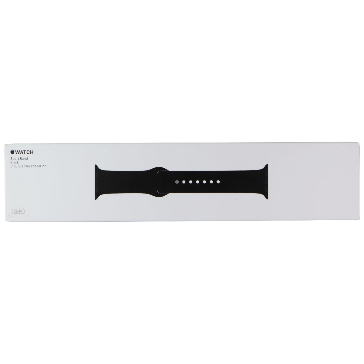 Apple 42mm Sport Band for Apple Watch 45/44/42mm - Black / Full Set Smart Watch Accessories - Watch Bands Apple    - Simple Cell Bulk Wholesale Pricing - USA Seller