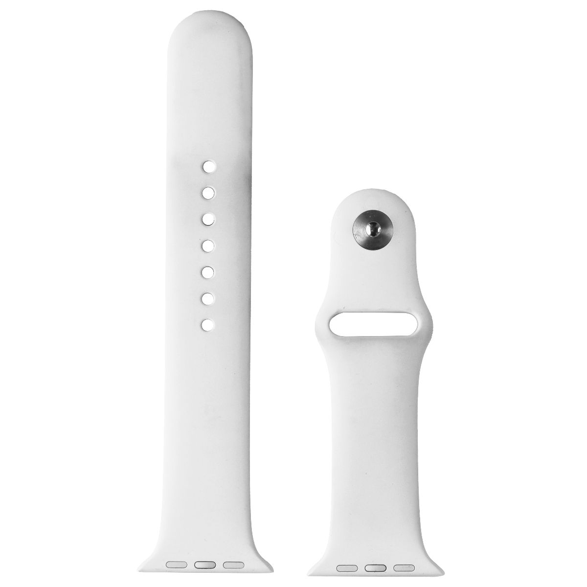 Apple (45mm) Sport Band for Apple Watch 42/44/45mm - White (M/L Only) Smart Watch Accessories - Watch Bands Apple - Simple Cell Bulk Wholesale Pricing - USA Seller