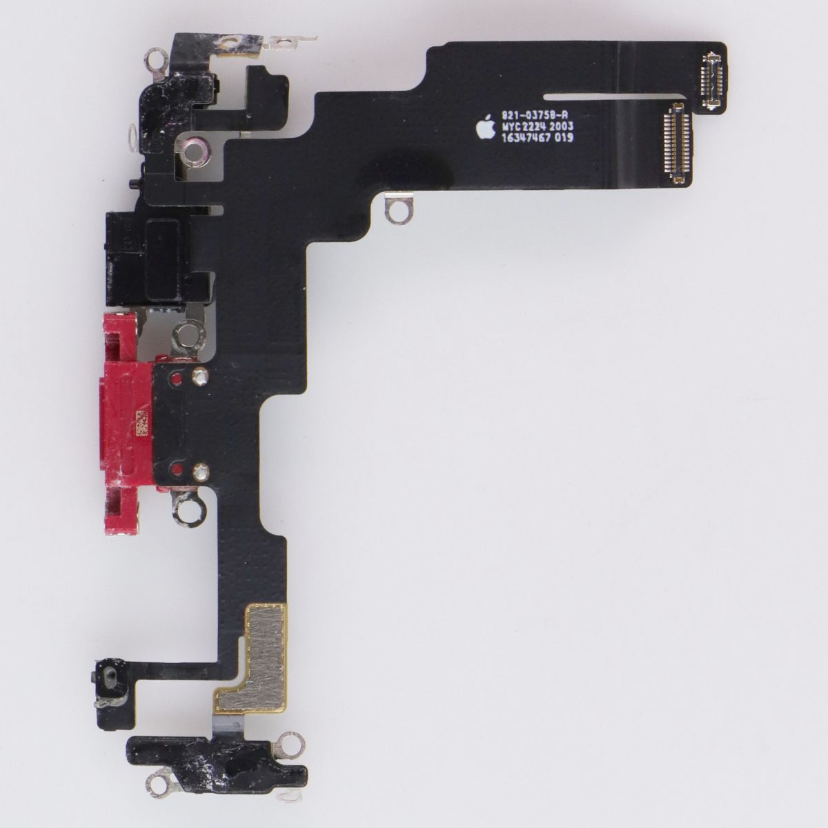 Repair Part - OEM Pull Charge Port Flex for Apple iPhone 14- Red Cell Phone - Replacement Parts & Tools Apple - Simple Cell Bulk Wholesale Pricing - USA Seller
