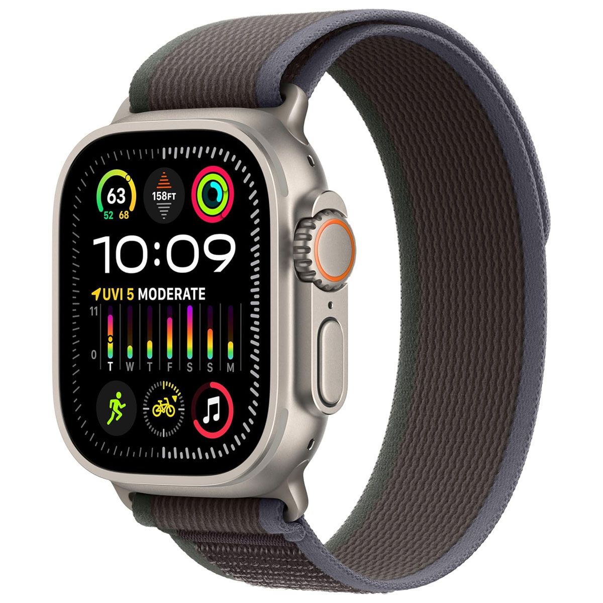 Apple Watch Ultra 2 49mm (GPS + LTE) A2986 - Titanium/Blue Black Trail Loop S/M