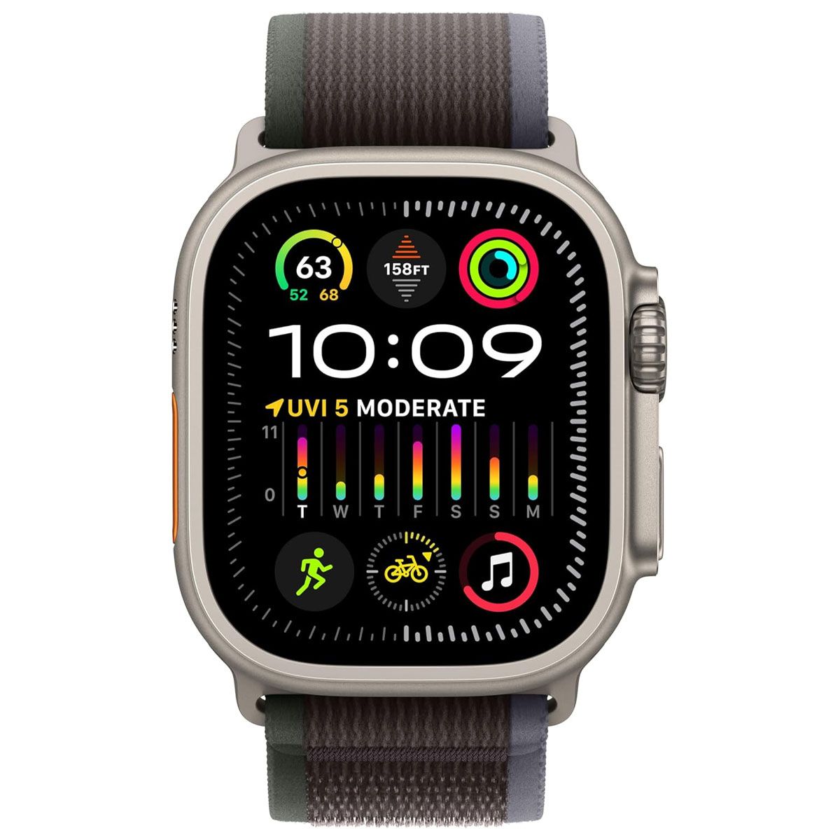 Apple Watch Ultra 2 49mm (GPS + LTE) A2986 - Titanium/Blue Black Trail Loop S/M