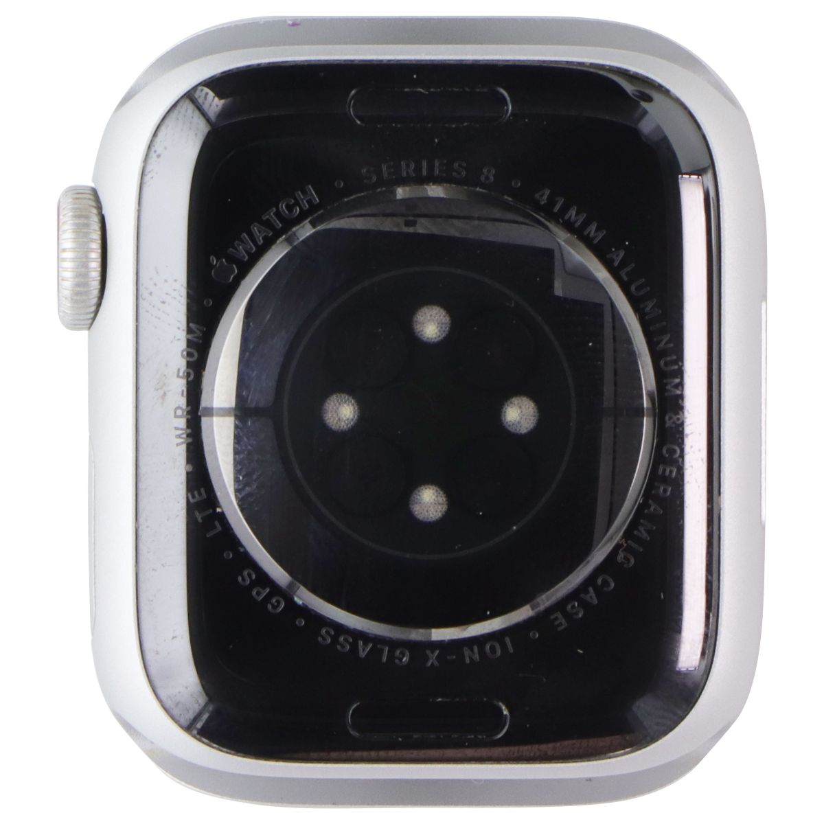 Apple Watch Series 8 (41mm) (A2772) GPS + LTE Silver AL/White Sport Band S/M Smart Watches Apple - Simple Cell Bulk Wholesale Pricing - USA Seller
