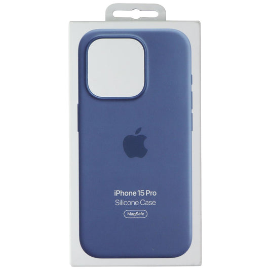 Apple Official Silicone Case for MagSafe for iPhone 15 Pro - Winter Blue Cell Phone - Cases, Covers & Skins Apple    - Simple Cell Bulk Wholesale Pricing - USA Seller