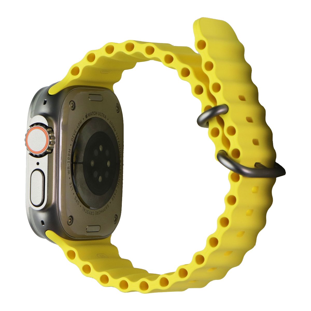 Apple Watch Ultra 49mm Titanium A2622 GPS + LTE - Yellow Ocean Band, One Size Smart Watches Apple - Simple Cell Bulk Wholesale Pricing - USA Seller