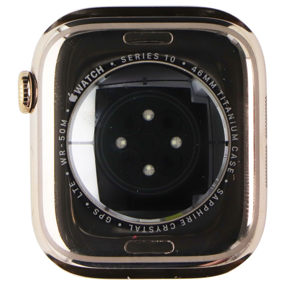Apple Watch Series 10 (GPS + LTE, 46mm) - Gold Ti/Starlight Sp Band M/L - A3003 Smart Watches Apple - Simple Cell Bulk Wholesale Pricing - USA Seller