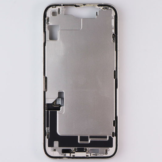 Repair Part OEM Pull Mid Frame Housing for Apple iPhone 14 - Starlight Cell Phone - Replacement Parts & Tools Apple - Simple Cell Bulk Wholesale Pricing - USA Seller