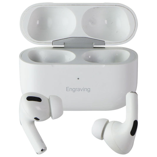 Apple AirPods Pro (1st Gen) A2190 with MagSafe Charging Case- White - Engraving* Portable Audio - Headphones Apple    - Simple Cell Bulk Wholesale Pricing - USA Seller