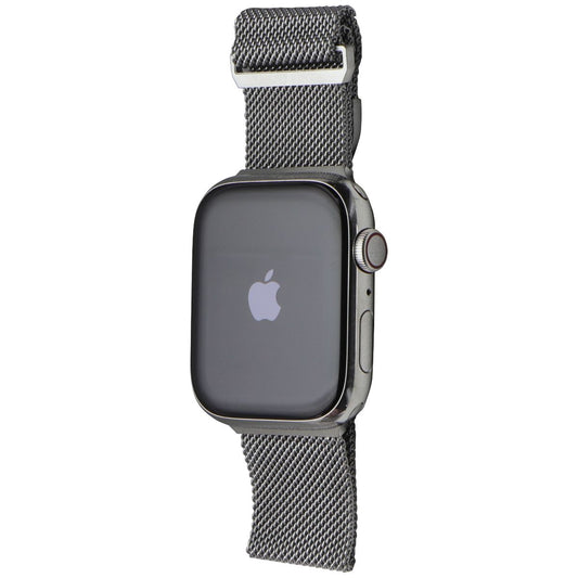 Apple Watch Series 7 (A2478) (GPS+LTE) 45mm SS Silver/ Milanese Band Smart Watches Apple    - Simple Cell Bulk Wholesale Pricing - USA Seller