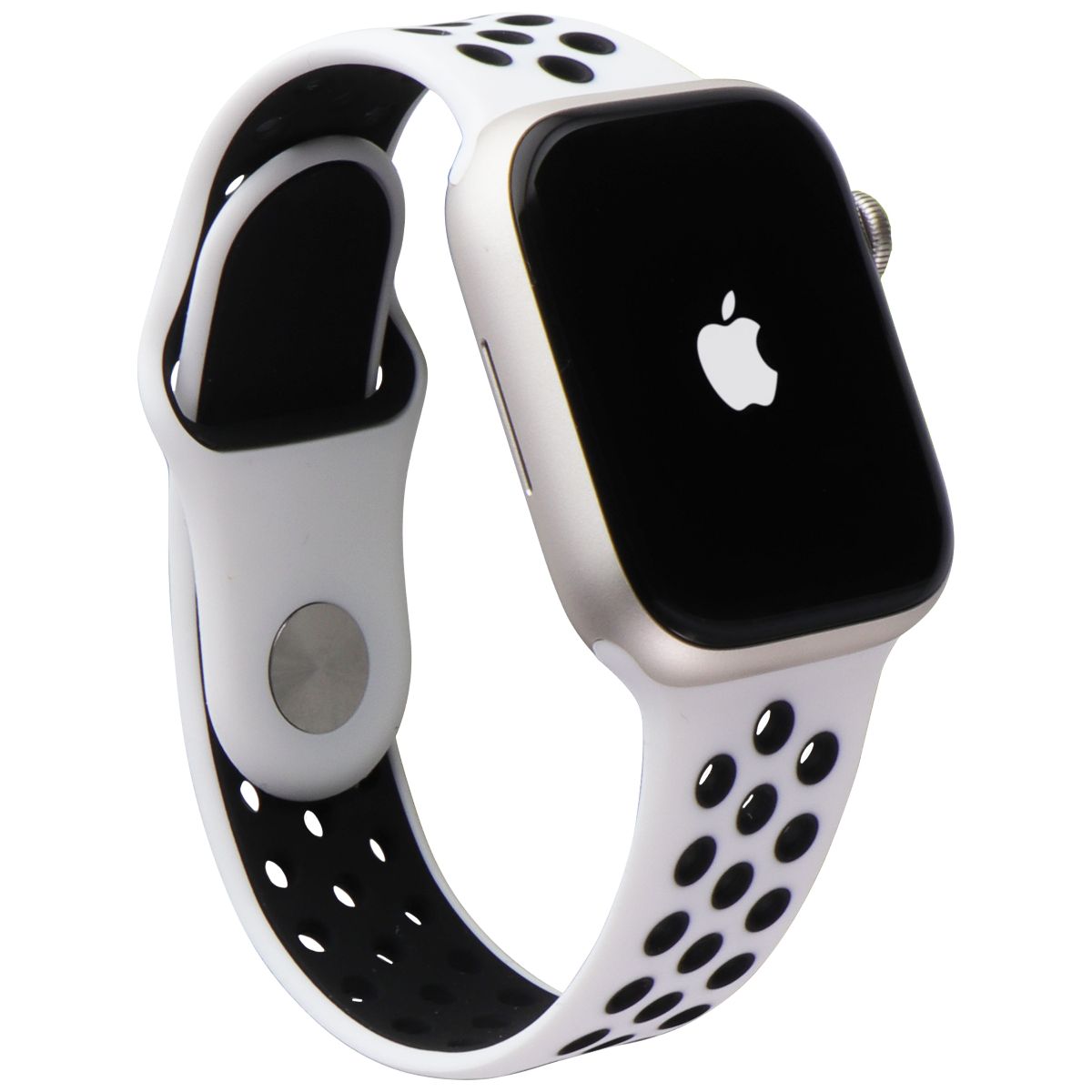 Apple Watch Nike Series 7 (A2474) GPS only - 45mm Starlight Al/Nike White SB Smart Watches Apple - Simple Cell Bulk Wholesale Pricing - USA Seller