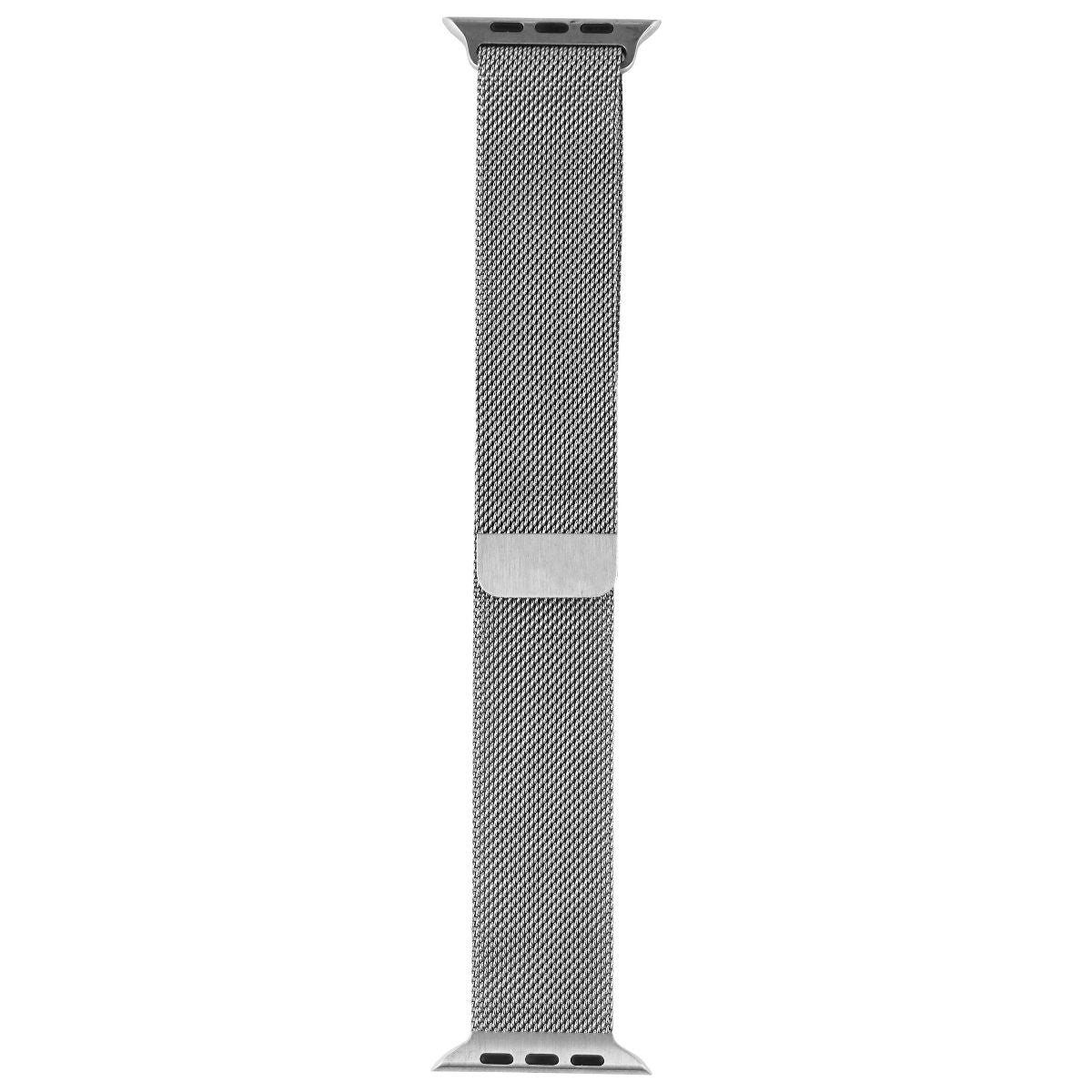 Apple (45mm) Milanese Loop Band for Apple Watch 42/44/45mm - Silver Smart Watch Accessories - Watch Bands Apple - Simple Cell Bulk Wholesale Pricing - USA Seller