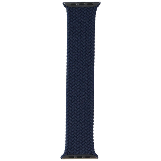 Apple 45mm Braided Solo Loop for Apple Watch 49/46/45/44mm - Abyss Blue/Size 4 Smart Watch Accessories - Watch Bands Apple - Simple Cell Bulk Wholesale Pricing - USA Seller