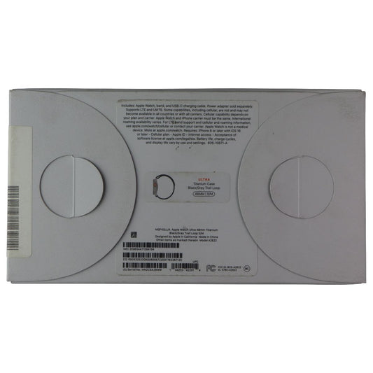 Apple Watch Ultra 49mm Titanium A2622 GPS + LTE Black & Gray Trail Loop (S/M) Smart Watches Apple - Simple Cell Bulk Wholesale Pricing - USA Seller