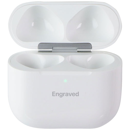 Apple AirPods (4th Generation) USB-C Charging CASE ONLY - White (A3058) ENGRAVED Portable Audio - Headphones Apple - Simple Cell Bulk Wholesale Pricing - USA Seller