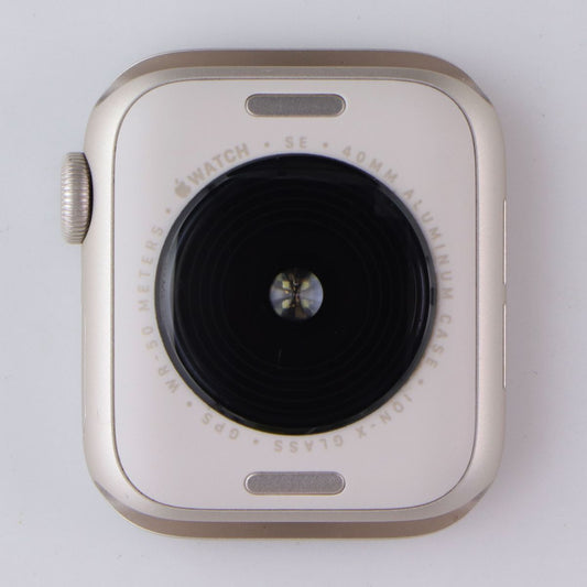 Repair Part OEM Apple Watch SE 2 (40mm) WiFi Frame with Backglass - Starlight Smart Watches Apple - Simple Cell Bulk Wholesale Pricing - USA Seller