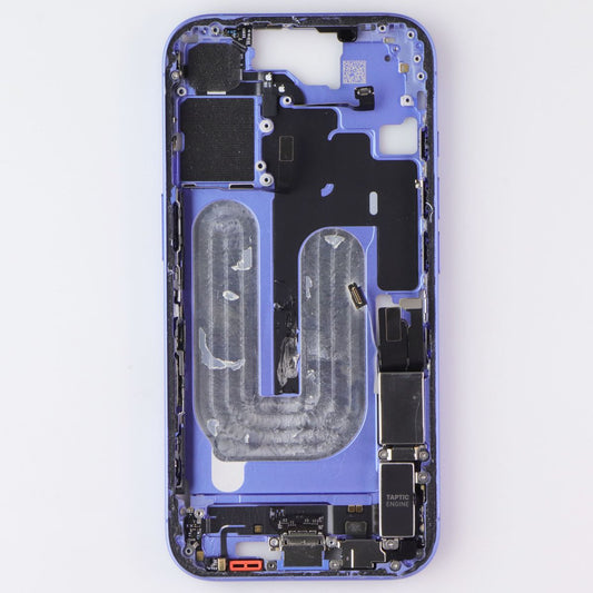 Repair Part - Mid Frame w/Small Parts for iPhone 16 Ultramarine *NO VOLUME FLEX
