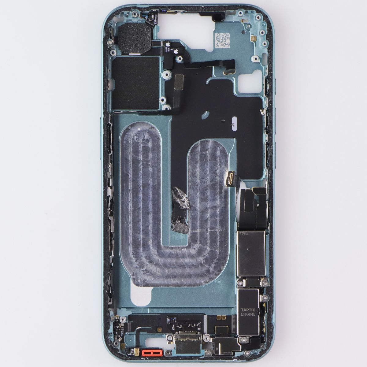 Repair Part - Mid Frame w/Small Parts for Apple iPhone 16 (Teal) *NO VOLUME FLEX Cell Phone - Replacement Parts & Tools Apple - Simple Cell Bulk Wholesale Pricing - USA Seller