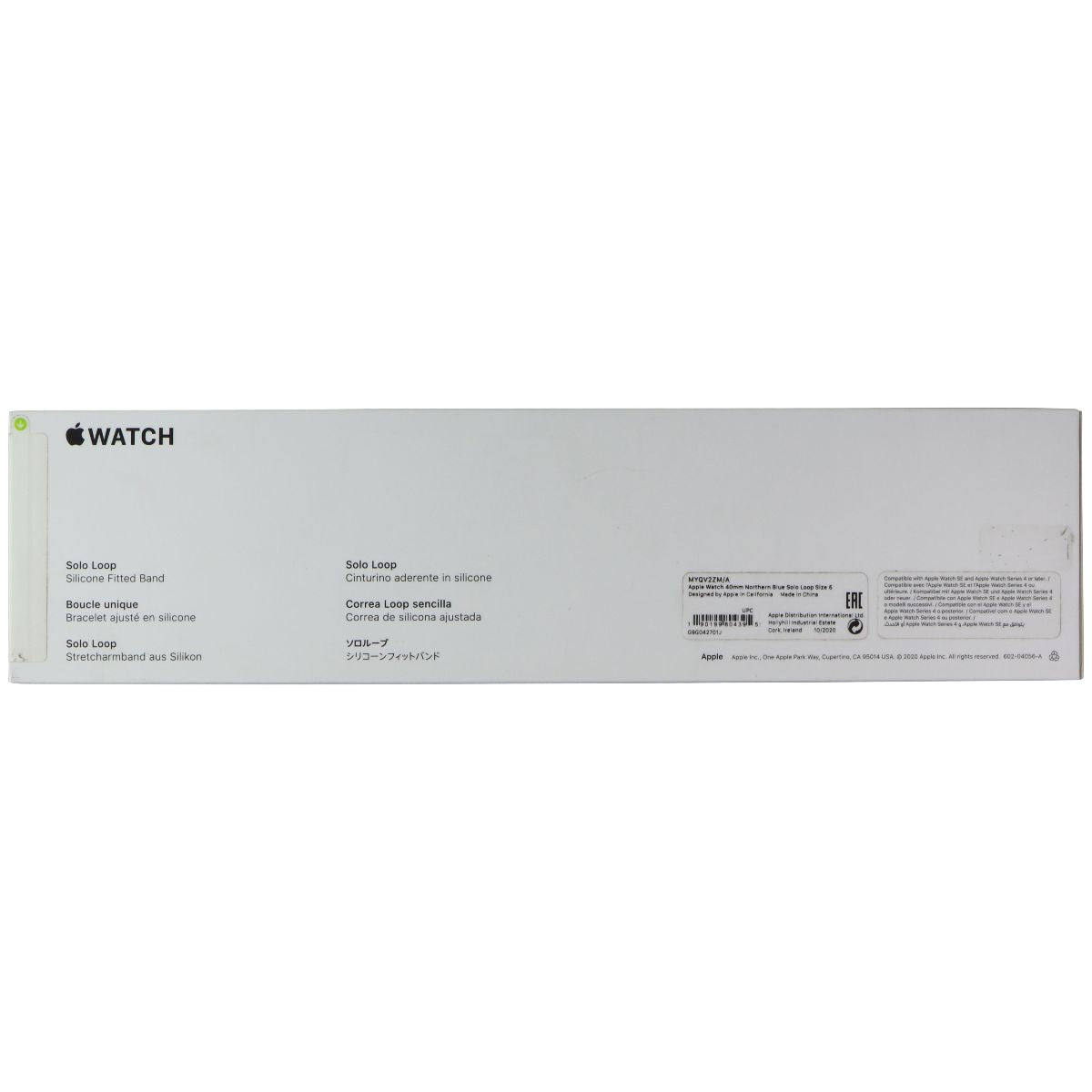 Apple (40mm) Solo Loop for Apple Watch 42/41/40mm - Northern Blue / Size 6 Smart Watch Accessories - Watch Bands Apple - Simple Cell Bulk Wholesale Pricing - USA Seller