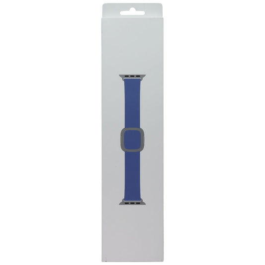 Apple (40mm) Leather Band w/ Modern Buckle for Apple Watch - Cornflower - Small Smart Watch Accessories - Watch Bands Apple - Simple Cell Bulk Wholesale Pricing - USA Seller