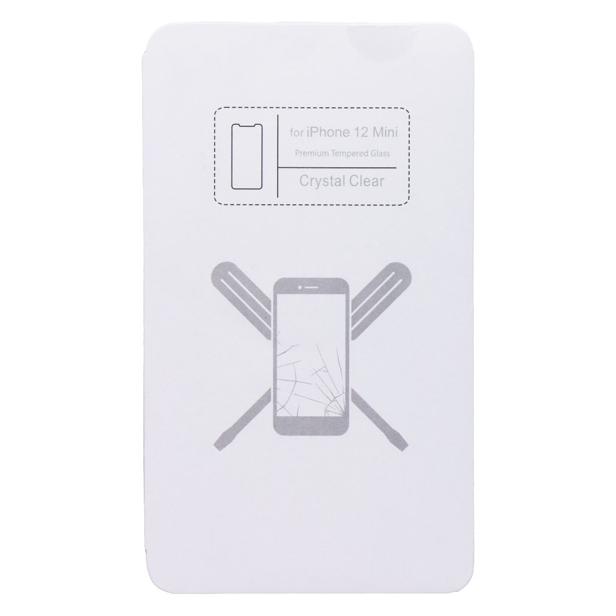 UBREAKIFIX Tempered Glass for Apple iPhone 12 Mini Crystal Clear 5 PK Cell Phone - Screen Protectors Apple - Simple Cell Bulk Wholesale Pricing - USA Seller